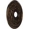 Ekena Millwork Baltimore PVC Medallion (Canopies up to 7 3/4"), 19"OD x 3 1/2"ID x 1"P, Metallic Antique Brass CMP19BACAB - alternate 3